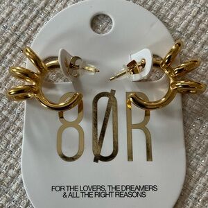 8 Other Reasons Gold Spiral Hoop Stud Earrings